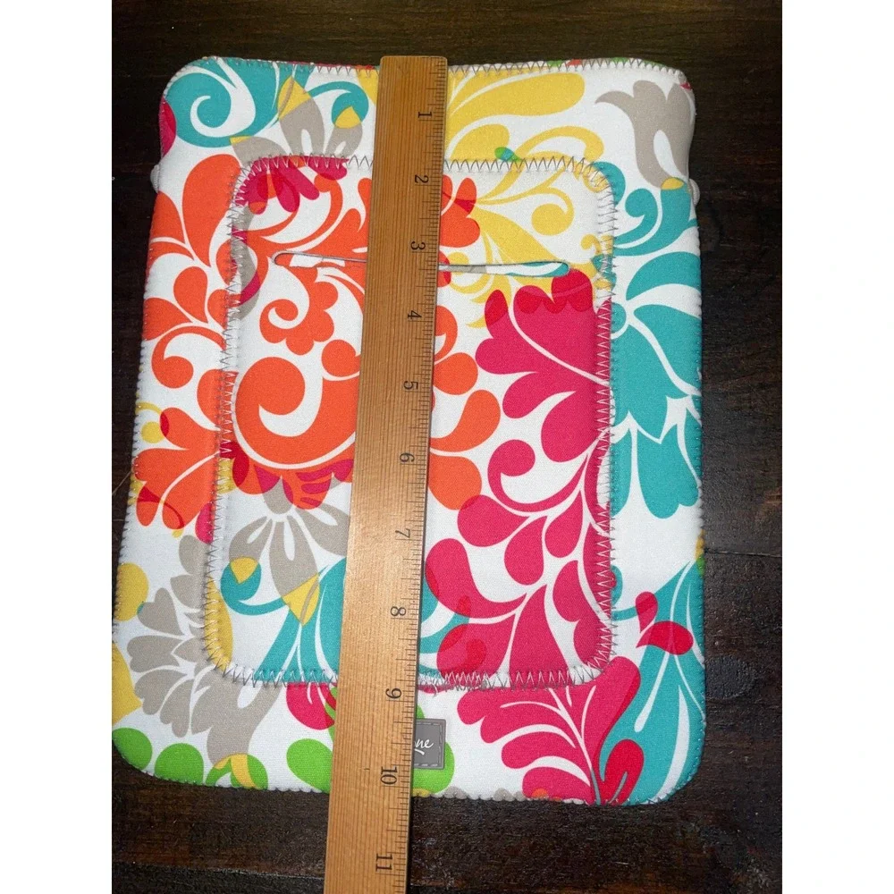 Thirty One Floral‎ Sleeve Tablet iPad Kindle Cover Pouch Case Bright Colors